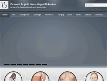 Tablet Screenshot of dr-bickmann.de